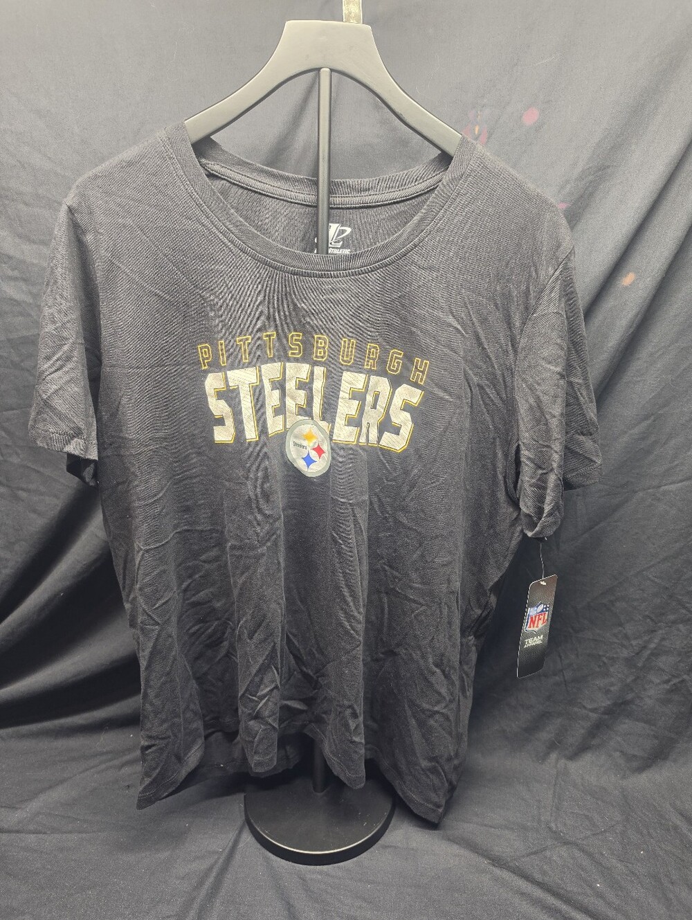 NWT Men's Logo Athletic Pittsburgh Steelers T-Shirt 2XL Charcoal Gray NFL